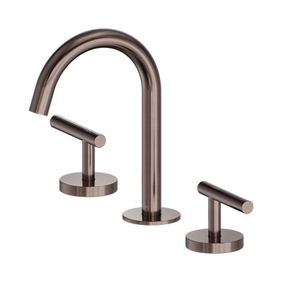 Nero Mecca Lever Basin Set Arc Spout, Brushed Bronze