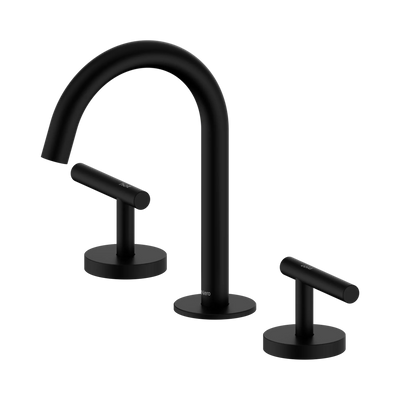 Nero Mecca Lever Basin Set Arc Spout, Matte Black