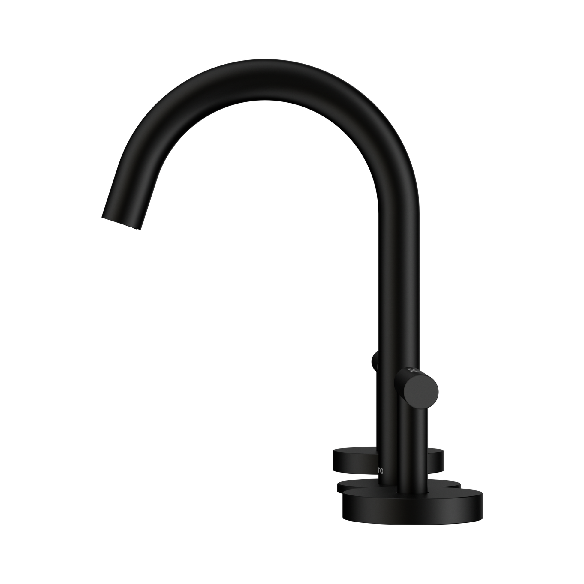 Nero Mecca Lever Basin Set Arc Spout, Matte Black