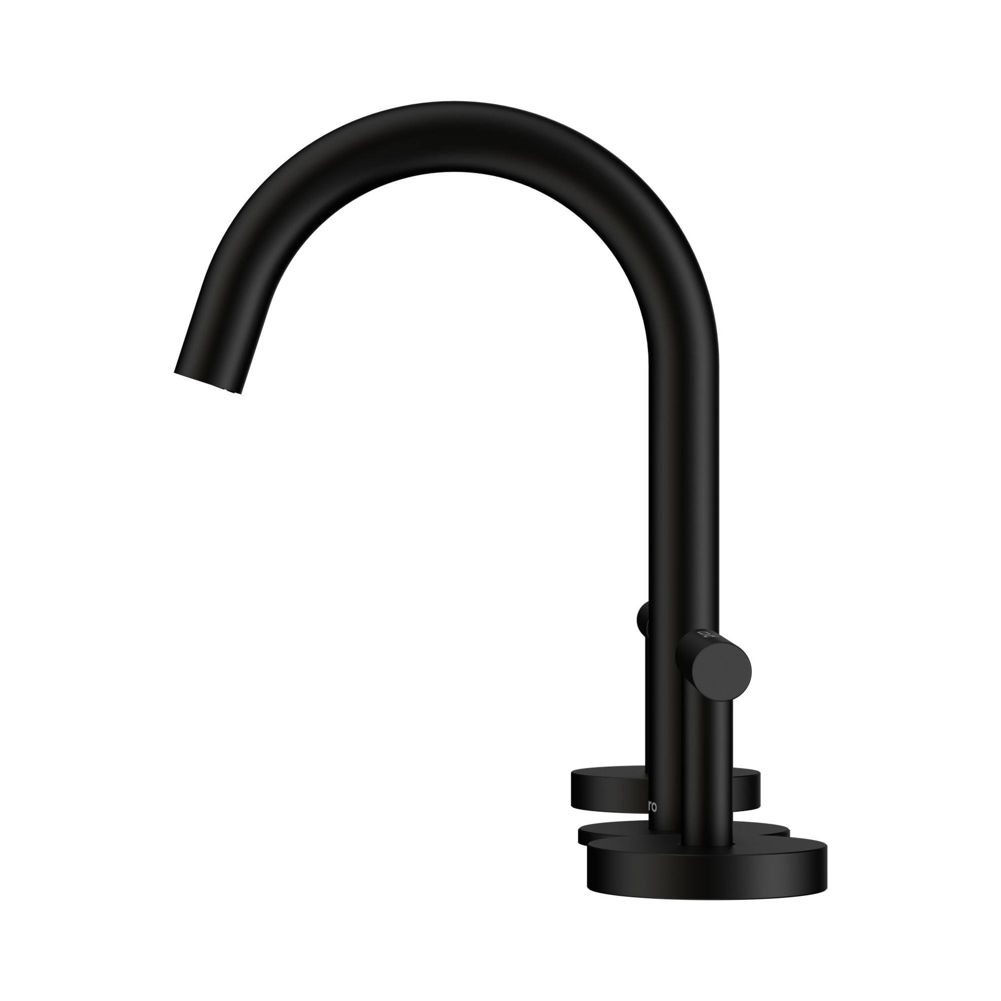 Nero Mecca Lever Basin Set Arc Spout, Matte Black