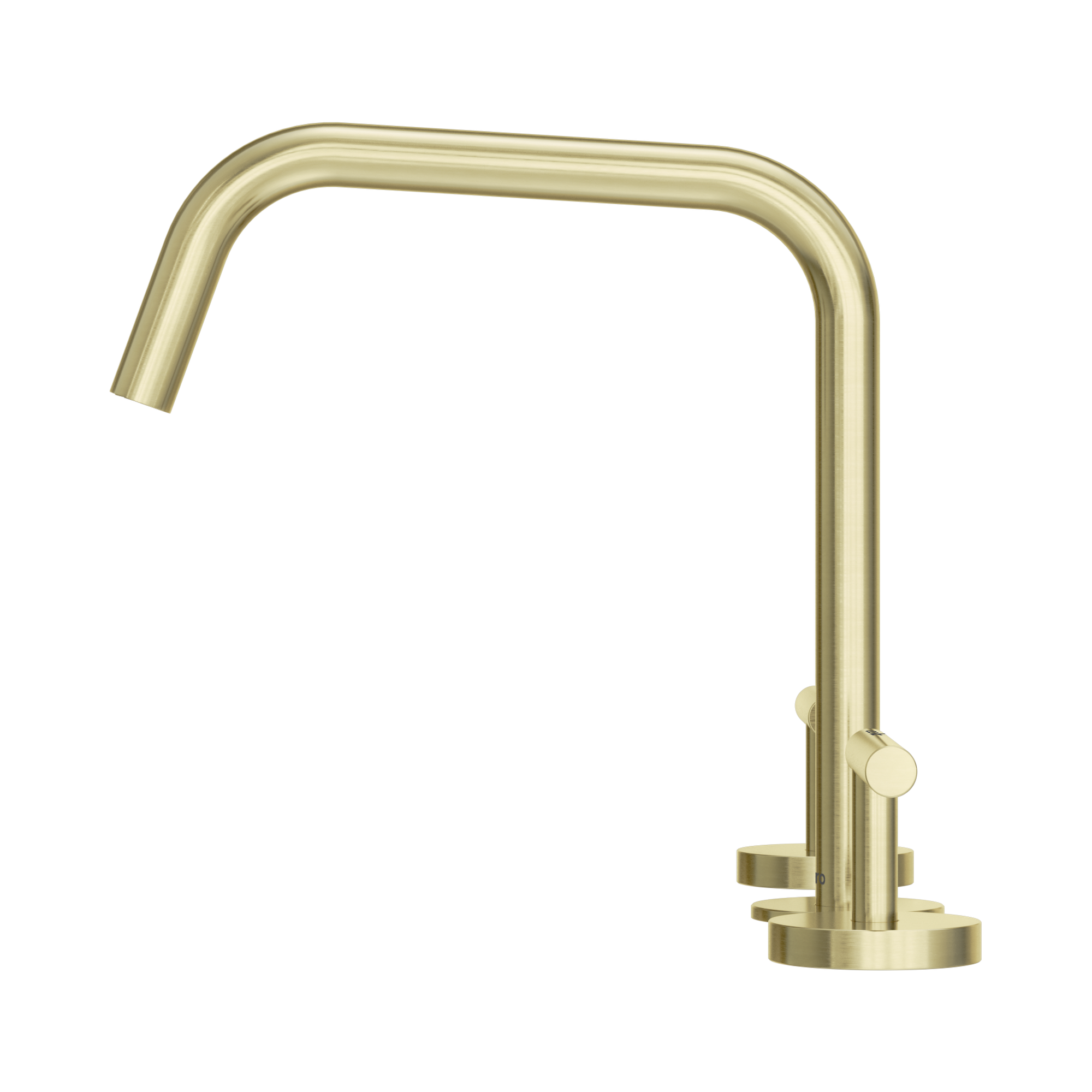 Nero Mecca Lever Bath/Kitchen Set Edge Spout II, Brushed Gold