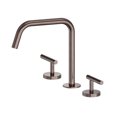 Nero Mecca Lever Bath/Kitchen Set Edge Spout II, Brushed Bronze