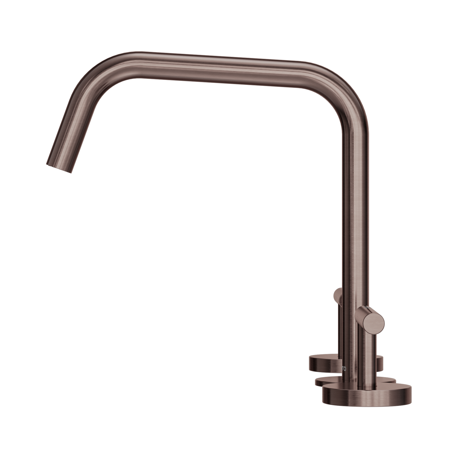 Nero Mecca Lever Bath/Kitchen Set Edge Spout II, Brushed Bronze