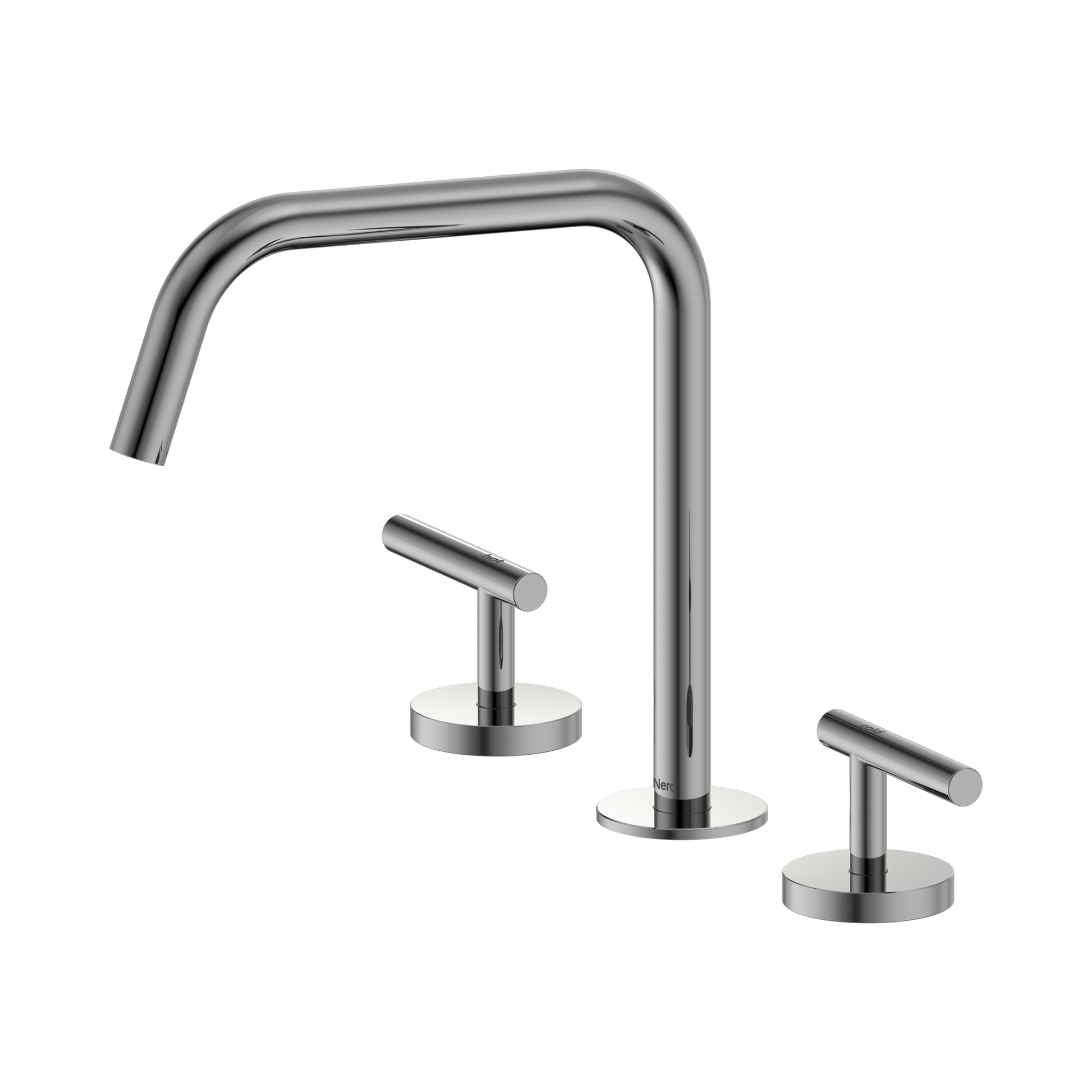 Nero Mecca Lever Bath/Kitchen Set Edge Spout II, Chrome