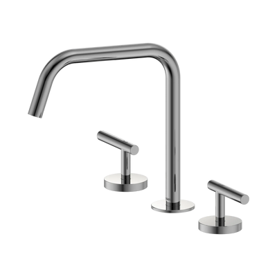 Nero Mecca Lever Bath/Kitchen Set Edge Spout II, Chrome