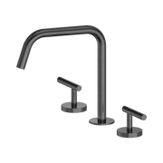 Nero Mecca Lever Bath/Kitchen Set Edge Spout II, Gun Metal