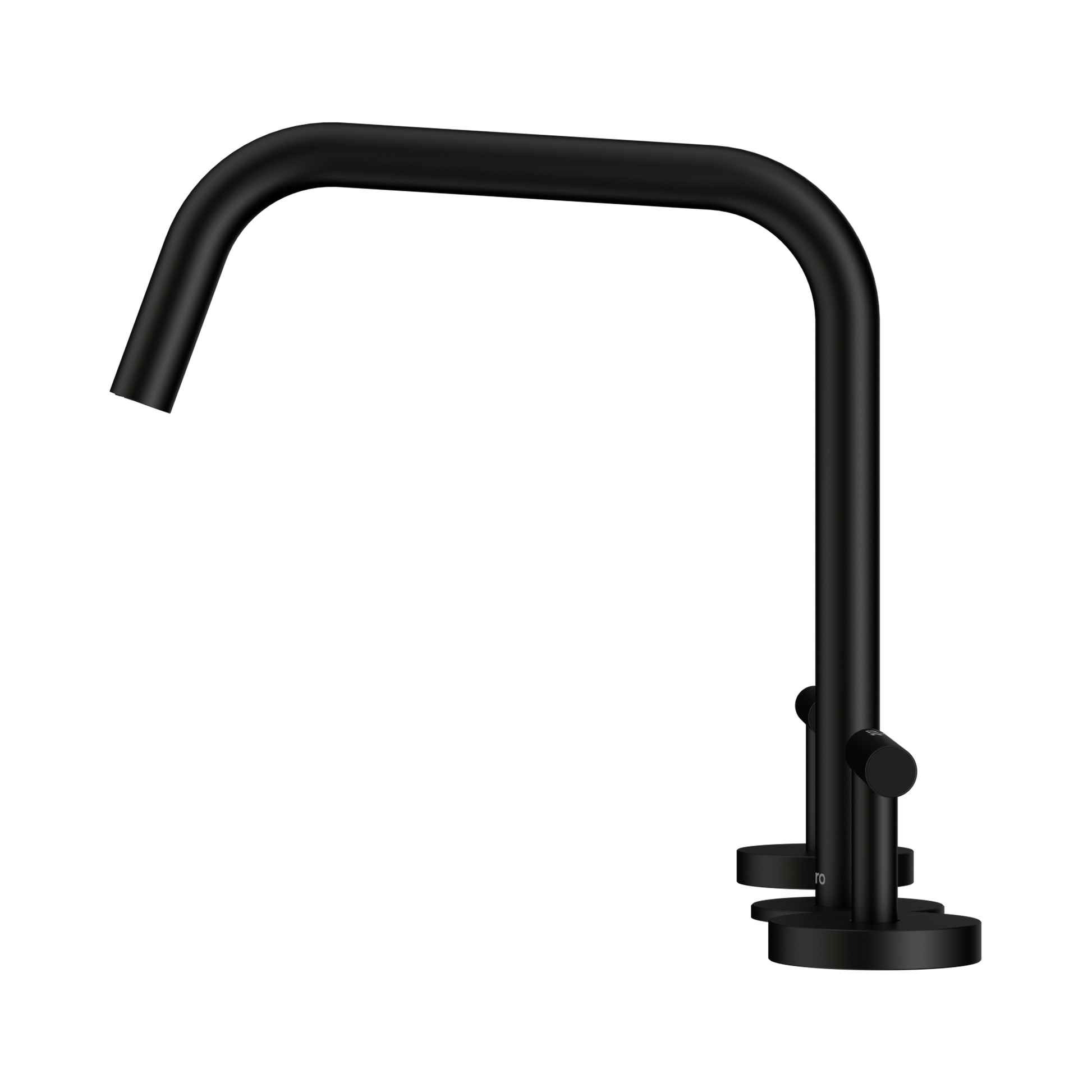 Nero Mecca Lever Bath/Kitchen Set Edge Spout II, Matte Black