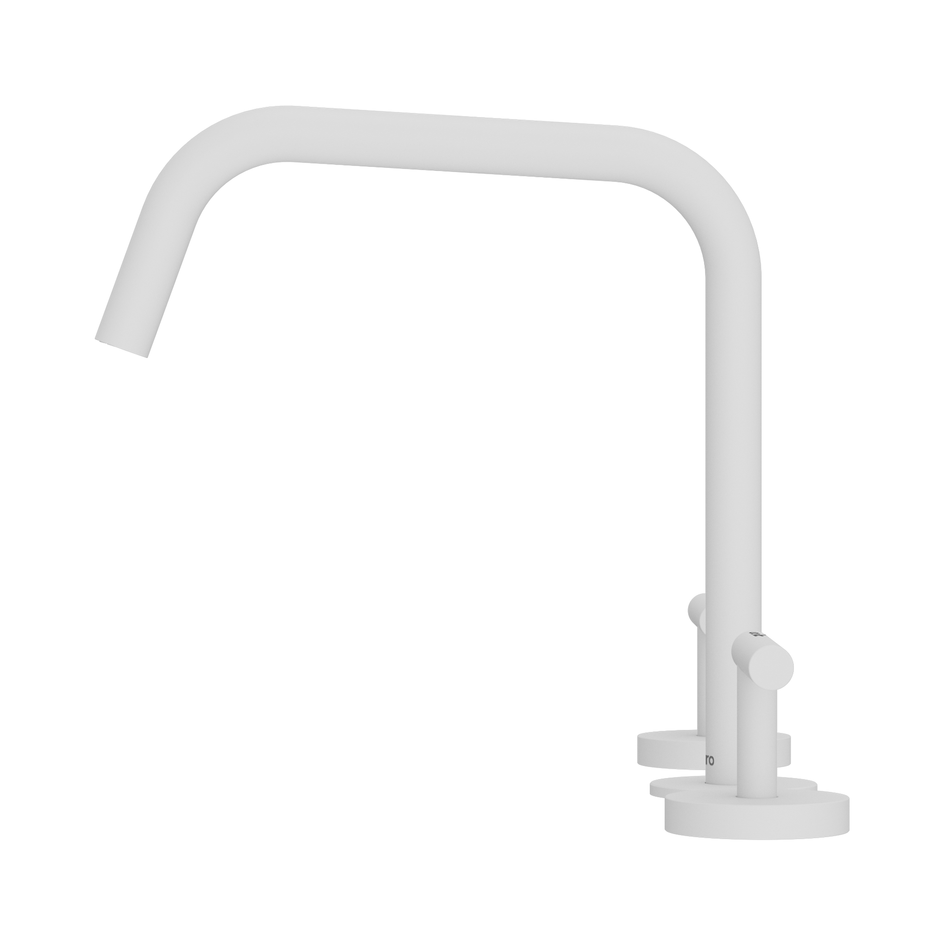 Nero Mecca Lever Bath/Kitchen Set Edge Spout II, Matte White