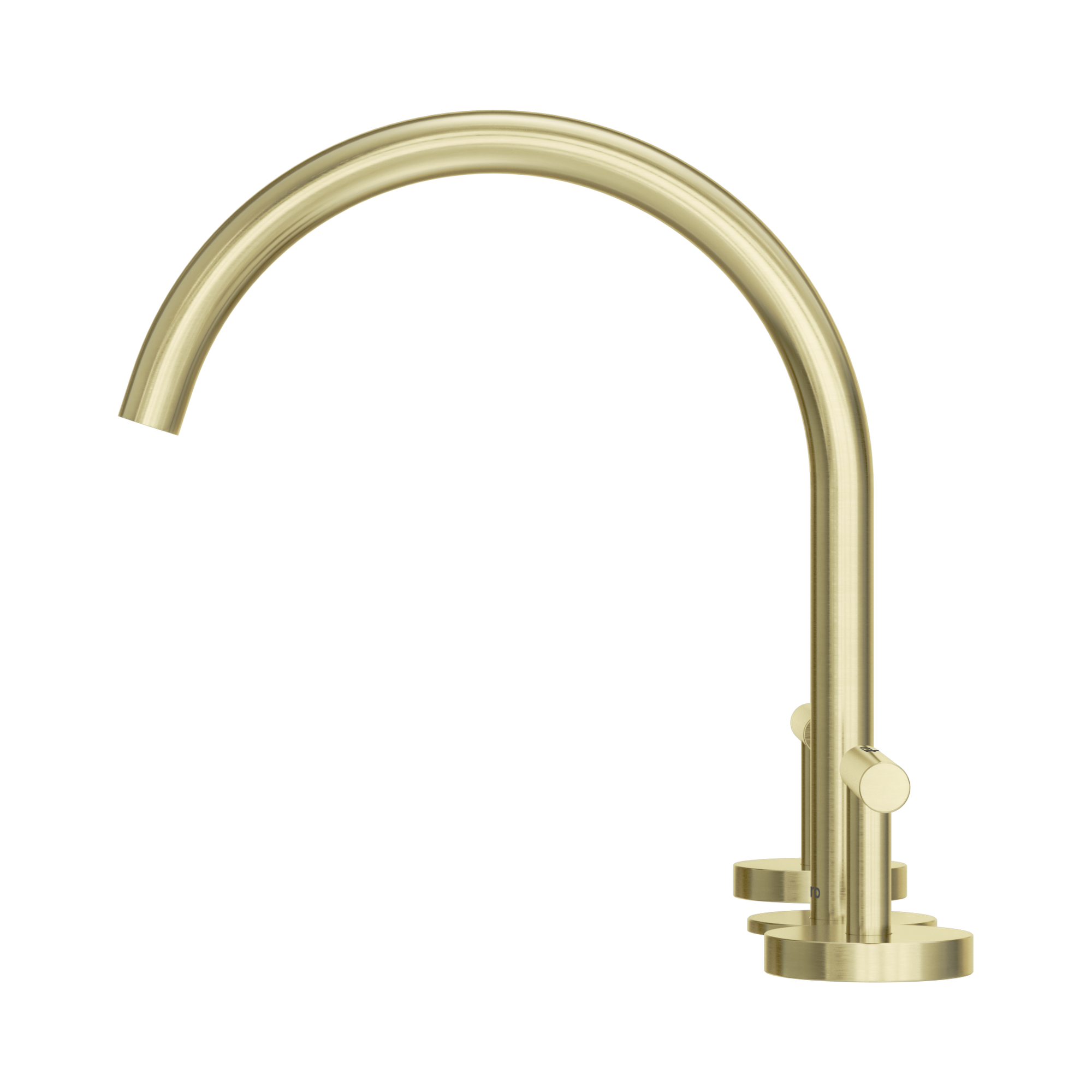 Nero Mecca Lever Bath/Kitchen Set Arc Spout, Brushed Gold