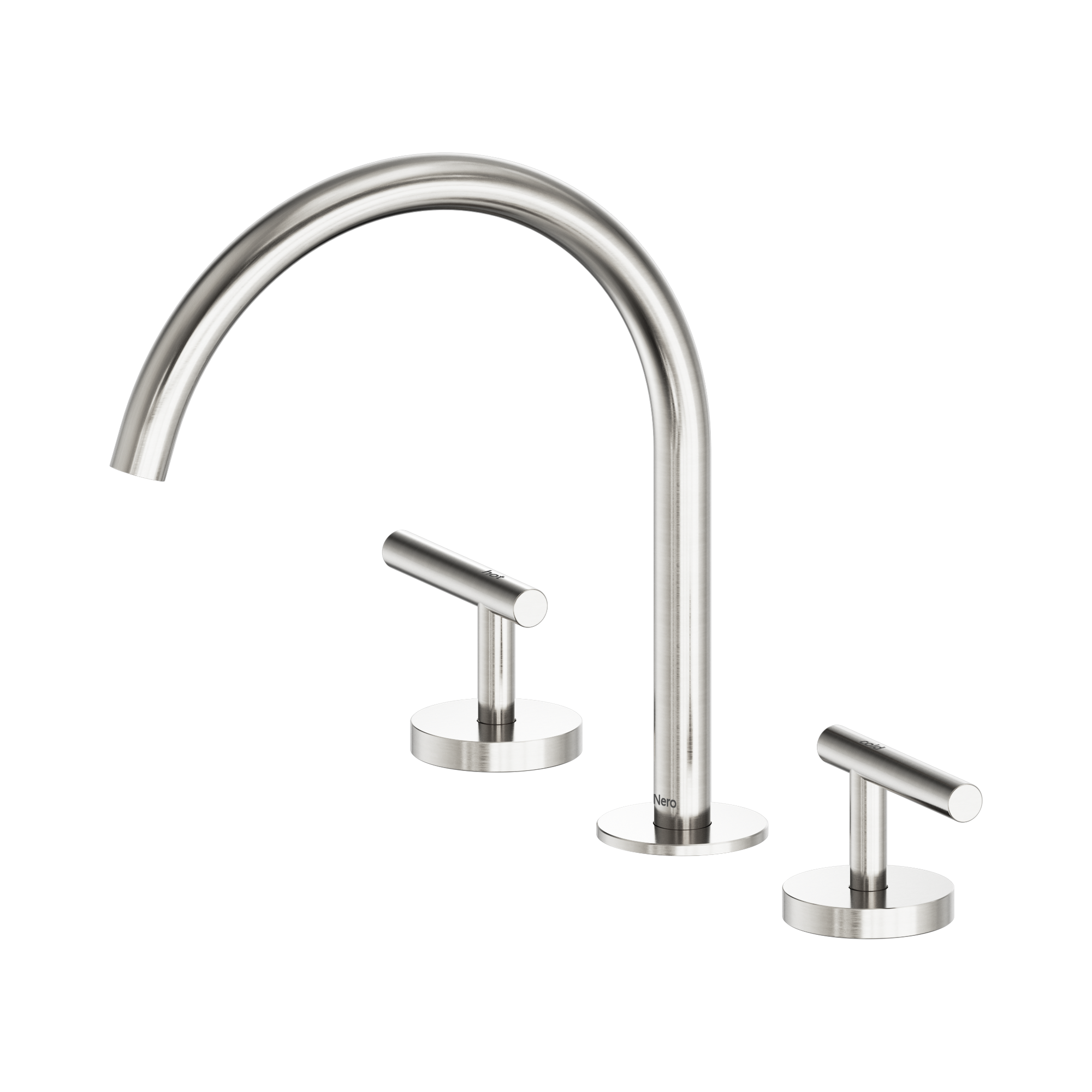 Nero Mecca Lever Bath/Kitchen Set Arc Spout, Brushed Nickel