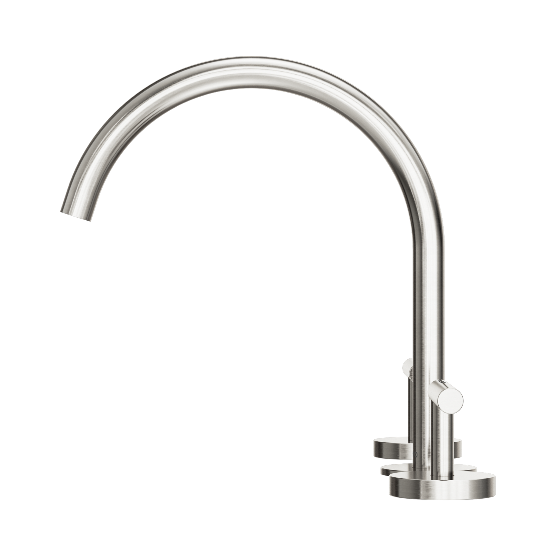 Nero Mecca Lever Bath/Kitchen Set Arc Spout, Brushed Nickel