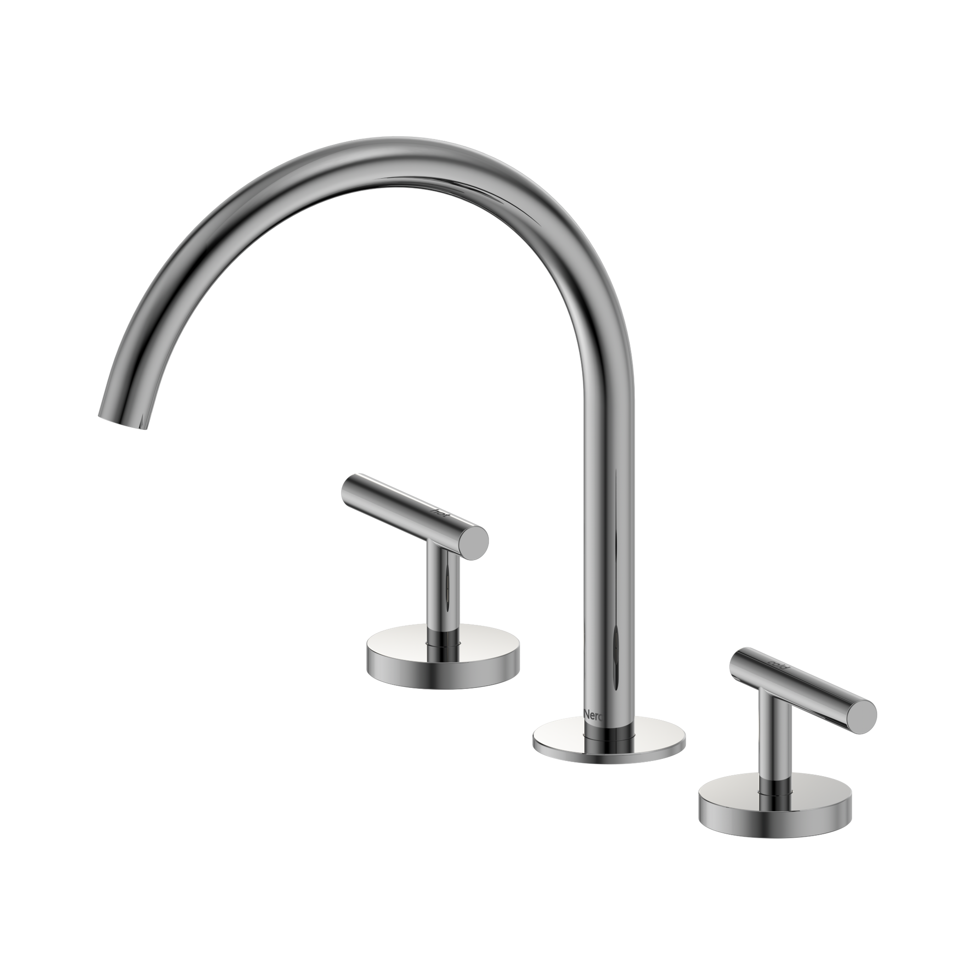 Nero Mecca Lever Bath/Kitchen Set Arc Spout, Chrome