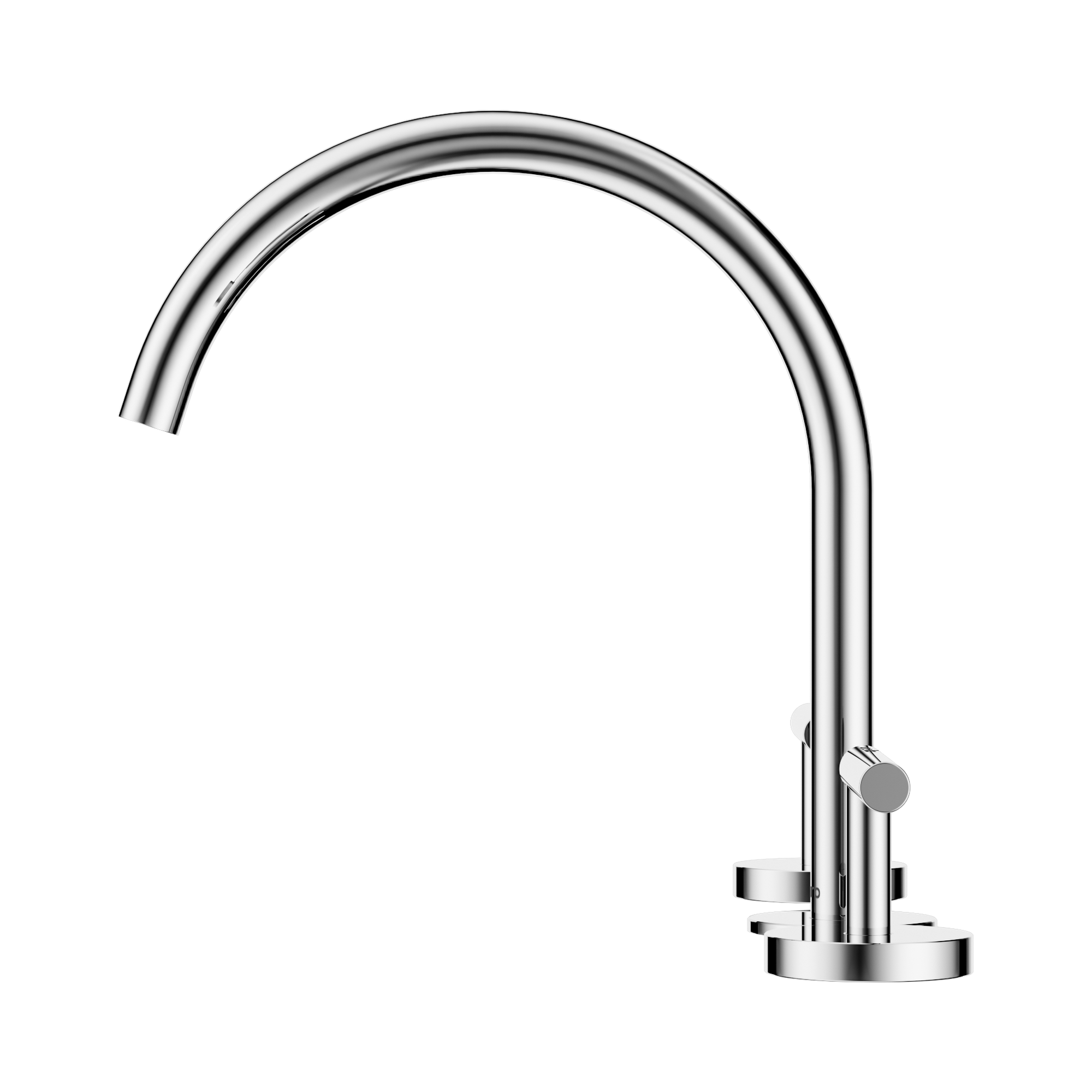 Nero Mecca Lever Bath/Kitchen Set Arc Spout, Chrome