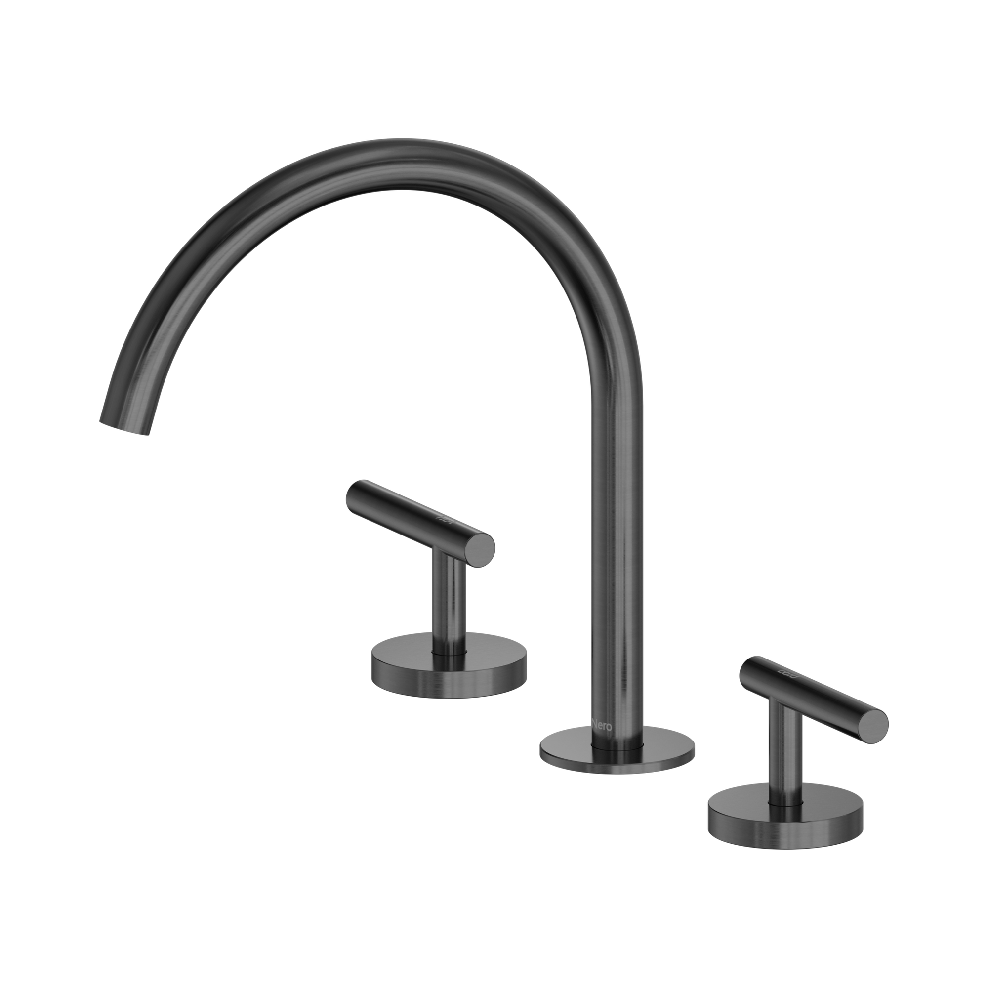 Nero Mecca Lever Bath/Kitchen Set Arc Spout, Gun Metal