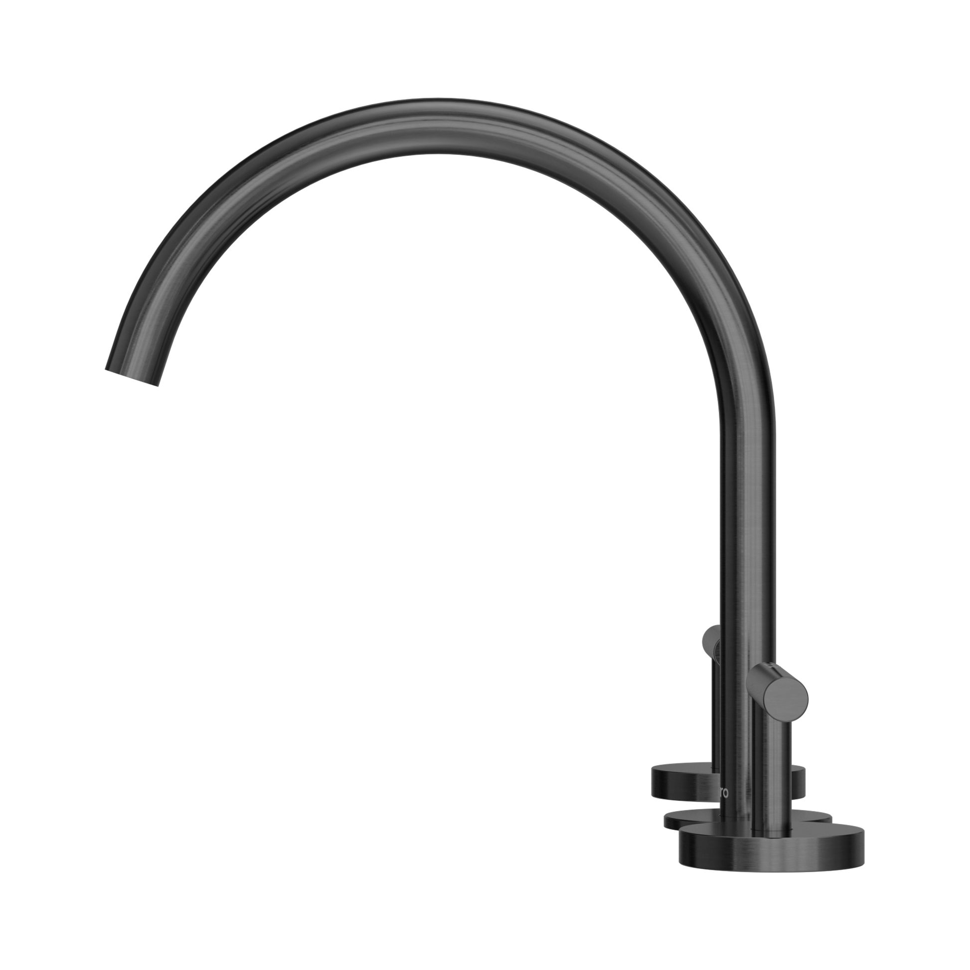 Nero Mecca Lever Bath/Kitchen Set Arc Spout, Gun Metal