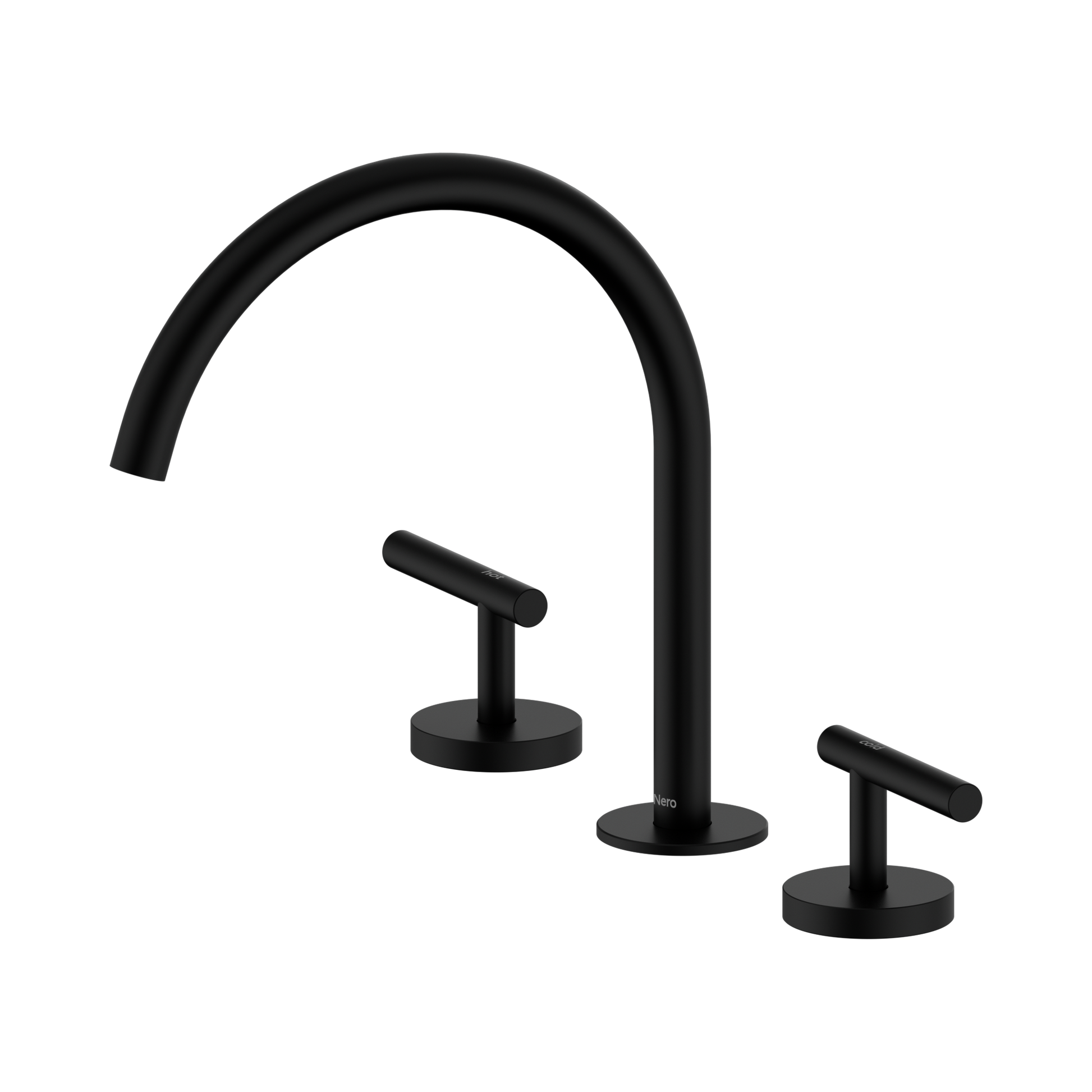 Nero Mecca Lever Bath/Kitchen Set Arc Spout, Matte Black