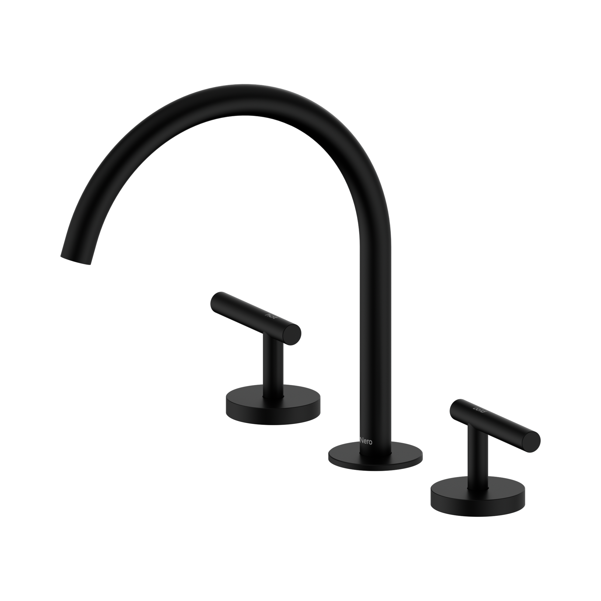 Nero Mecca Lever Bath/Kitchen Set Arc Spout, Matte Black