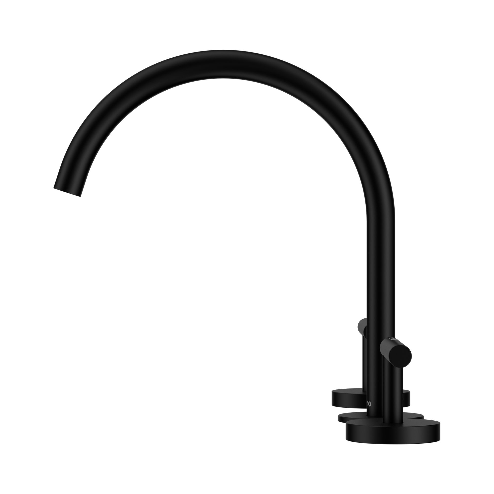 Nero Mecca Lever Bath/Kitchen Set Arc Spout, Matte Black