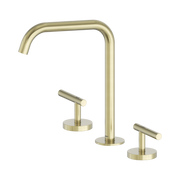 Nero Mecca Lever Bath/Kitchen Set Edge Spout, Brushed Gold