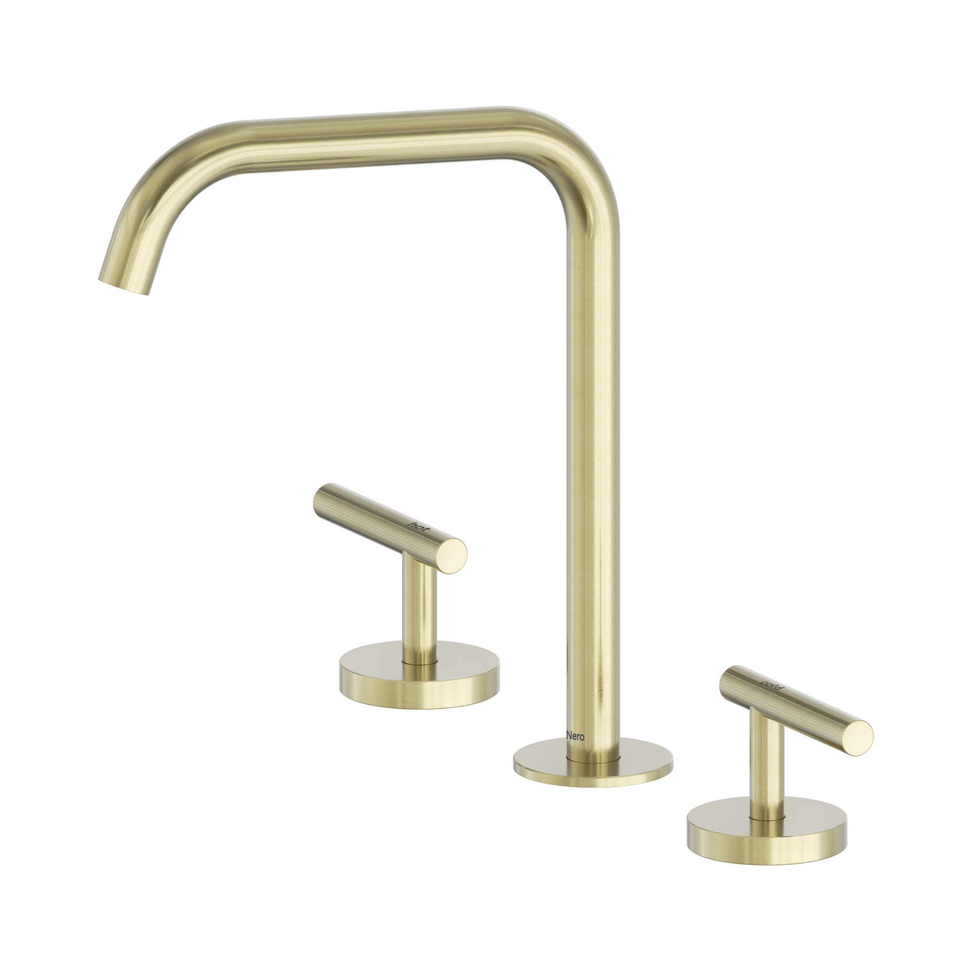 Nero Mecca Lever Bath/Kitchen Set Edge Spout, Brushed Gold