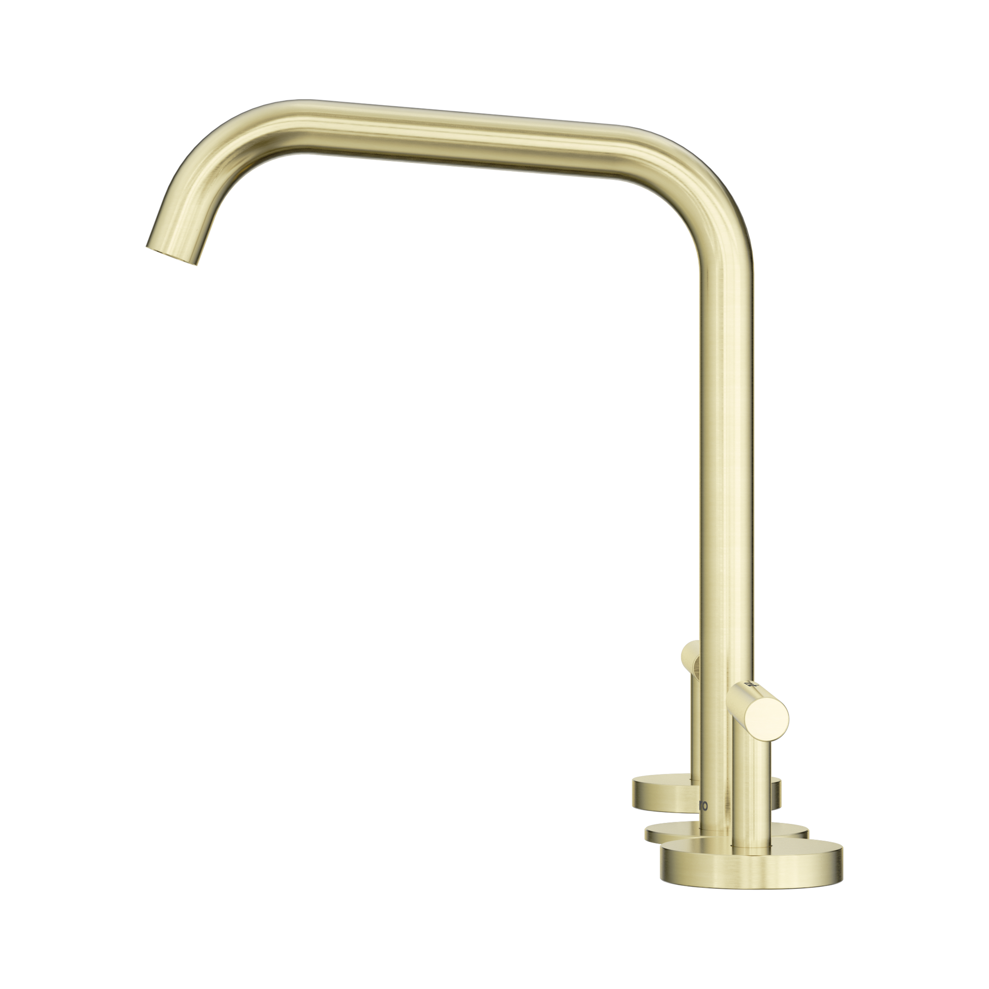 Nero Mecca Lever Bath/Kitchen Set Edge Spout, Brushed Gold