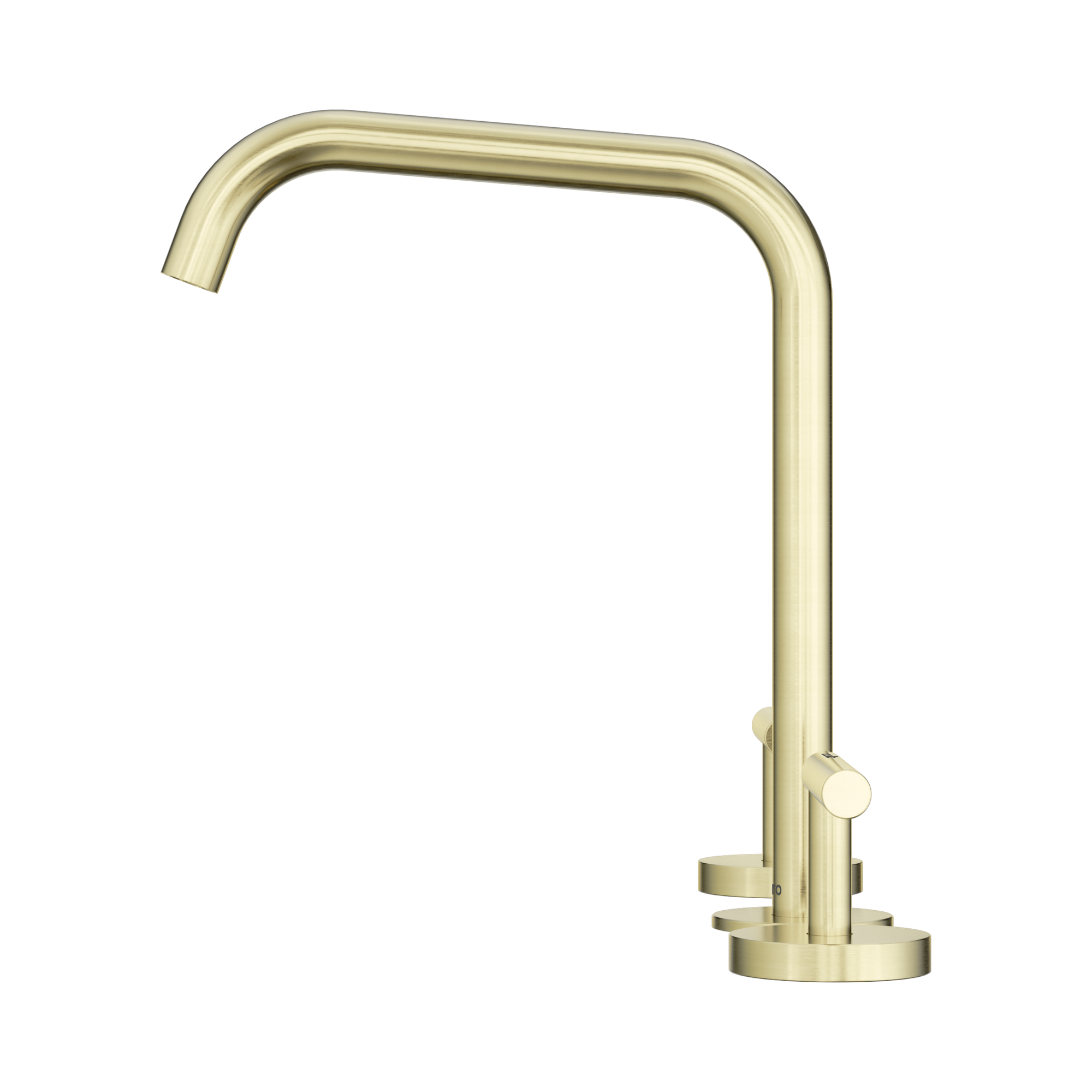 Nero Mecca Lever Bath/Kitchen Set Edge Spout, Brushed Gold