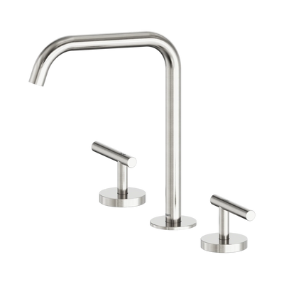 Nero Mecca Lever Bath/Kitchen Set Edge Spout, Brushed Nickel