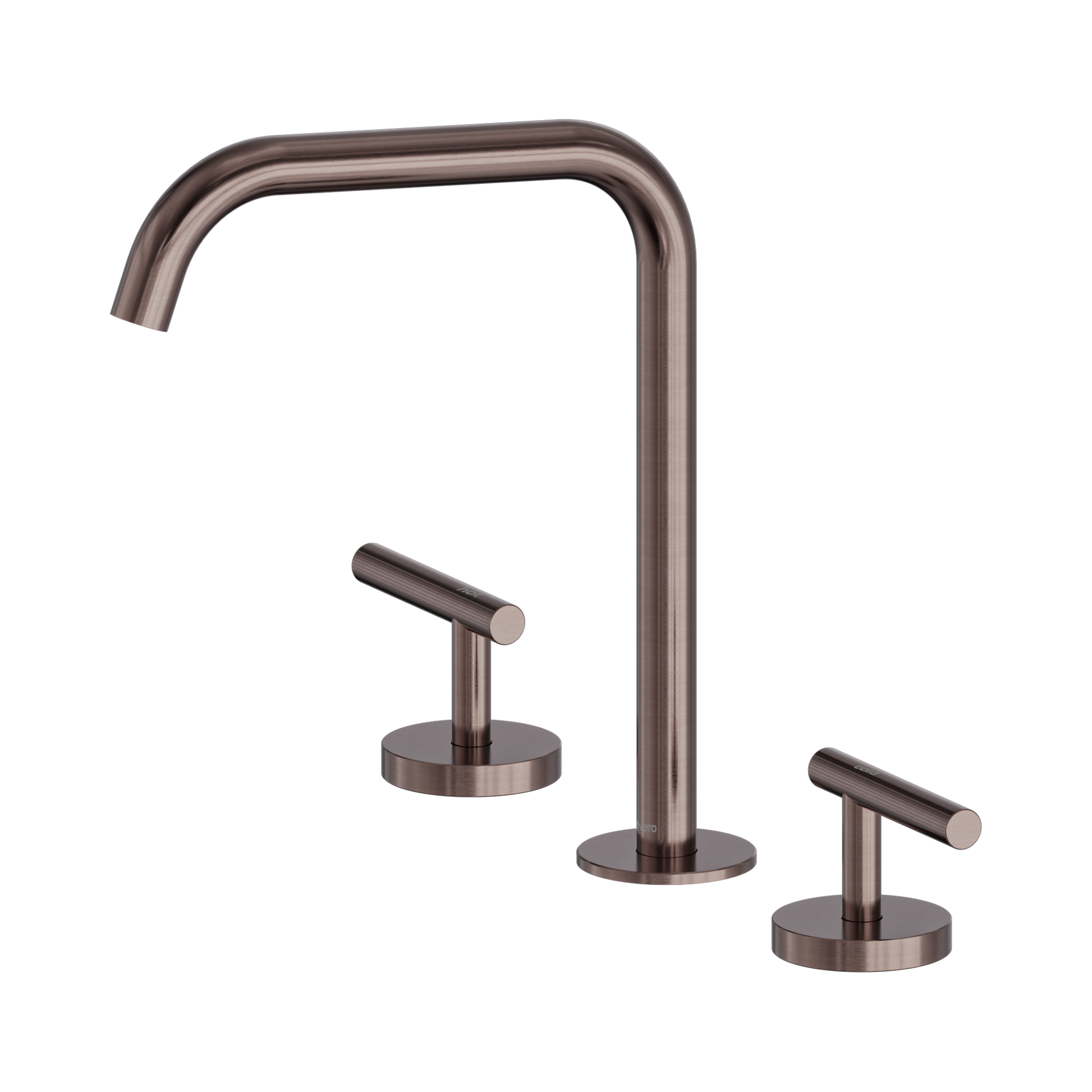 Nero Mecca Lever Bath/Kitchen Set Edge Spout, Brushed Bronze