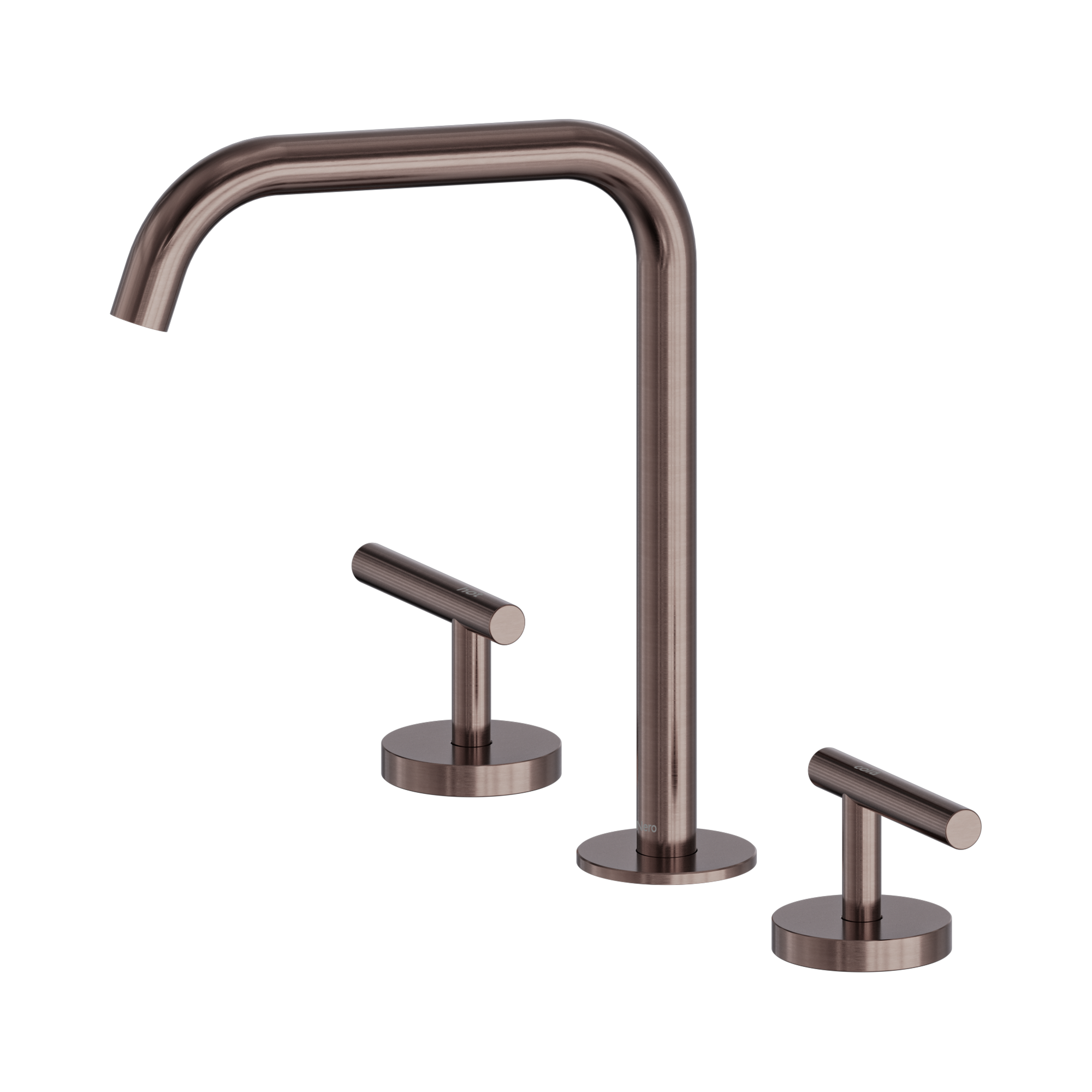 Nero Mecca Lever Bath/Kitchen Set Edge Spout, Brushed Bronze