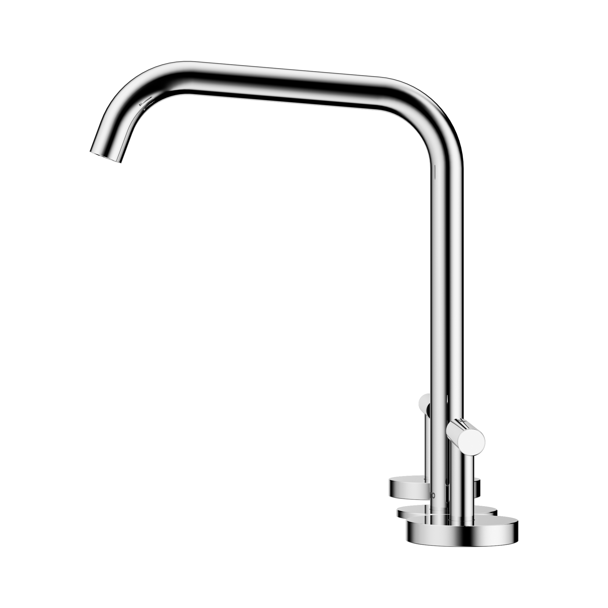 Nero Mecca Lever Bath/Kitchen Set Edge Spout, Chrome
