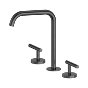 Nero Mecca Lever Bath/Kitchen Set Edge Spout, Gun Metal