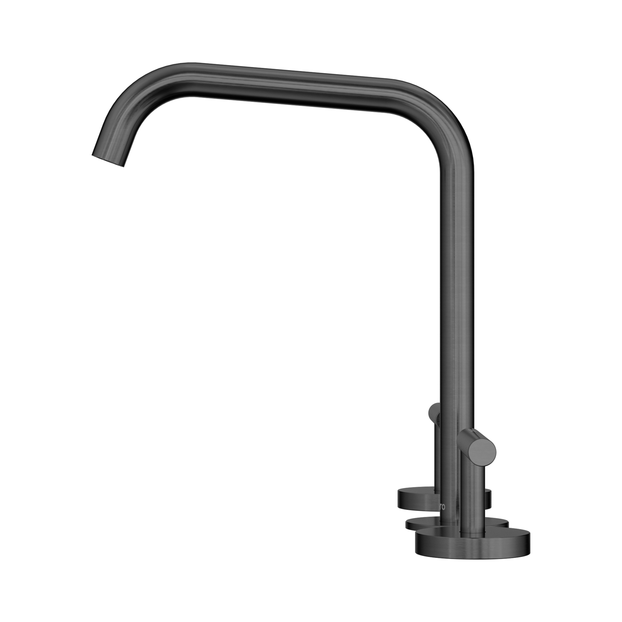 Nero Mecca Lever Bath/Kitchen Set Edge Spout, Gun Metal