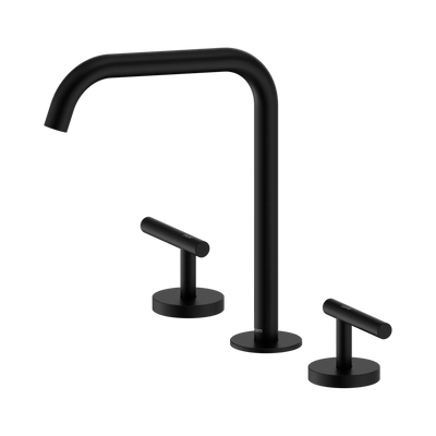 Nero Mecca Lever Bath/Kitchen Set Edge Spout, Matte Black