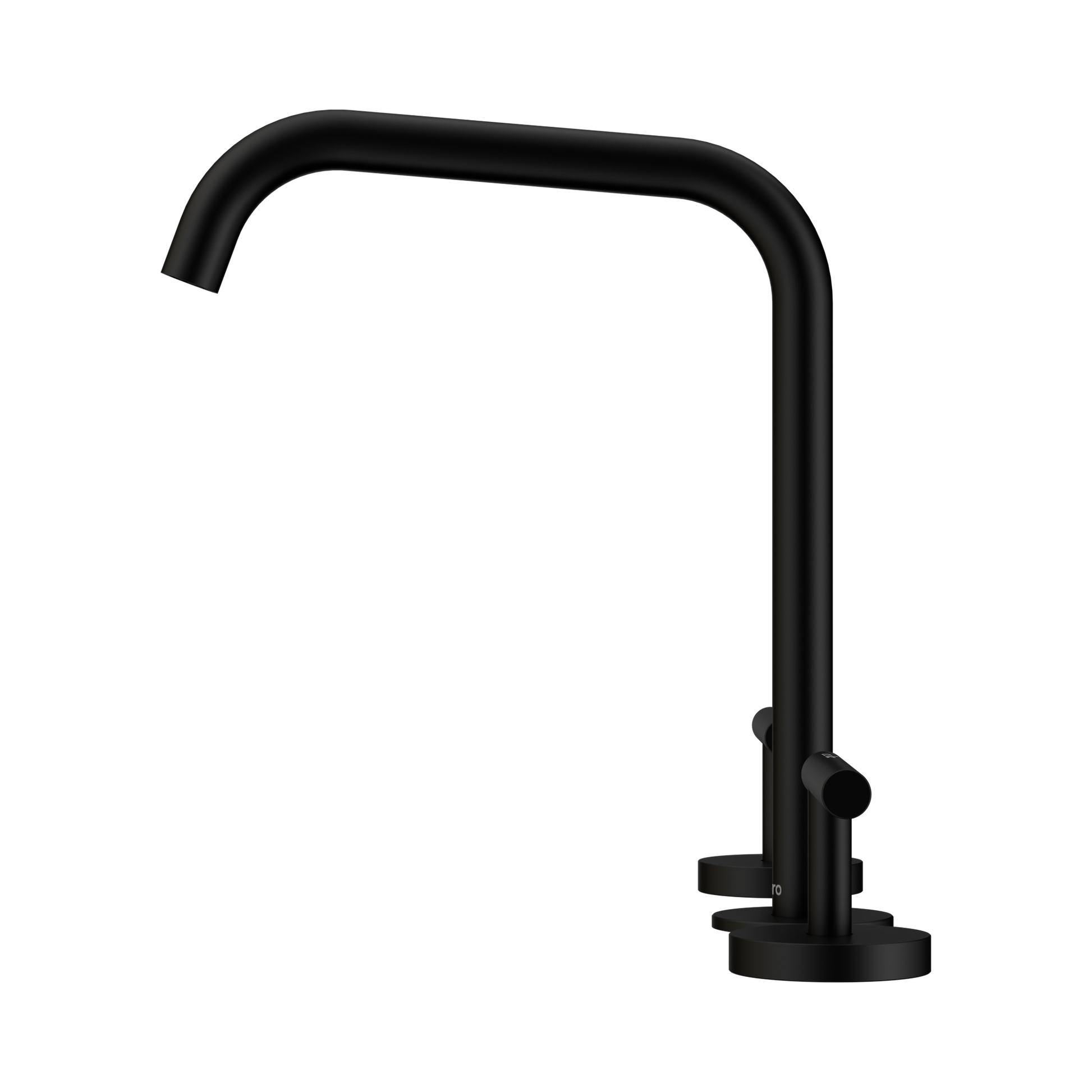 Nero Mecca Lever Bath/Kitchen Set Edge Spout, Matte Black
