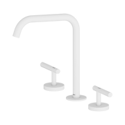 Nero Mecca Lever Bath/Kitchen Set Edge Spout, Matte White