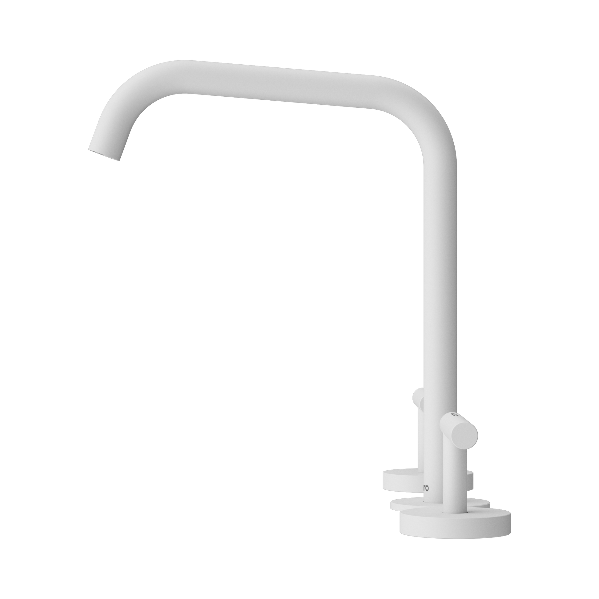 Nero Mecca Lever Bath/Kitchen Set Edge Spout, Matte White