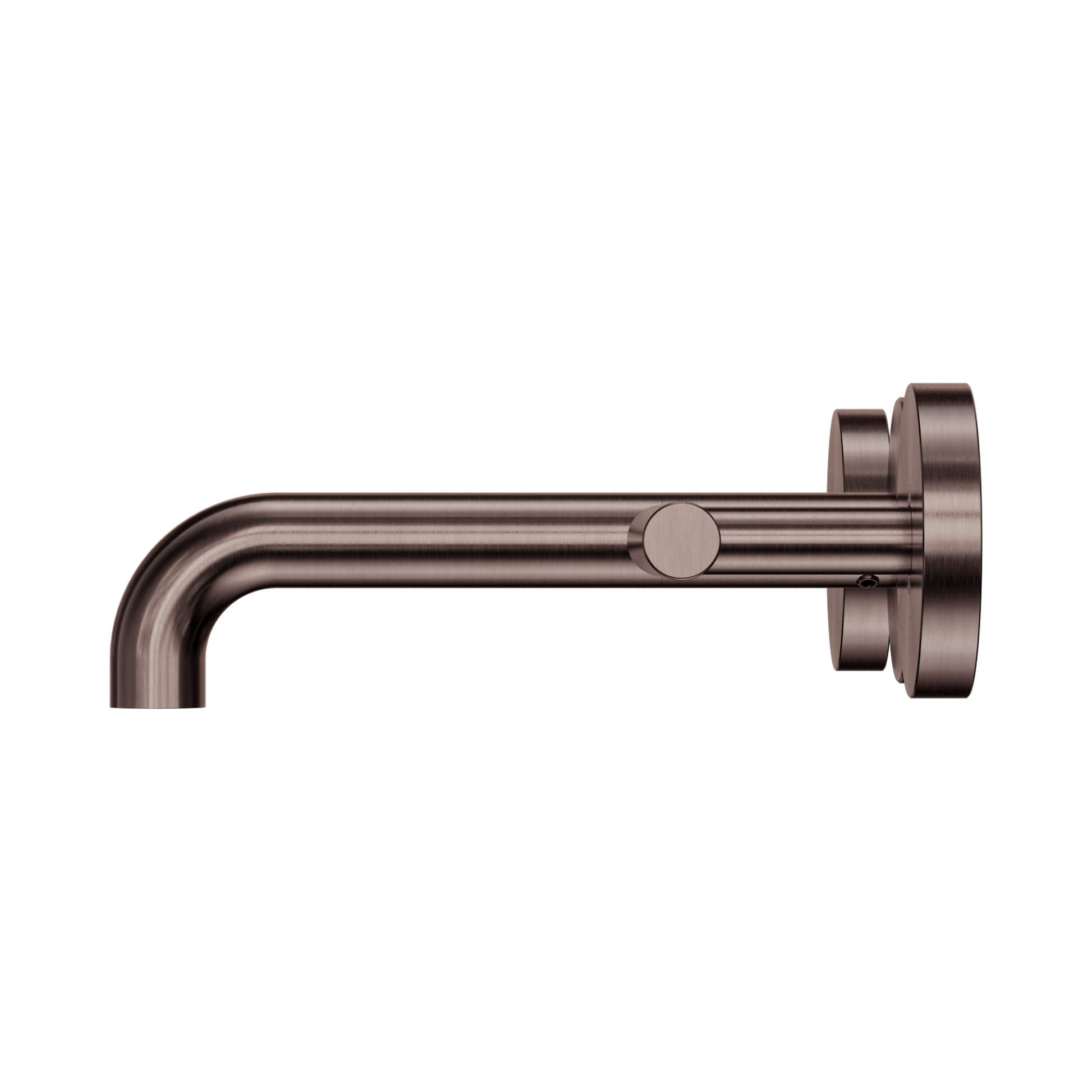 Nero Mecca Lever Wall Basin/Bath Set 160mm Spout, Brushed Bronze