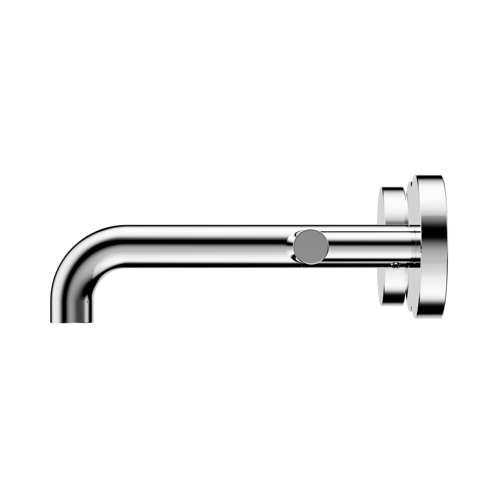 Nero Mecca Lever Wall Basin/Bath Set 160mm Spout, Chrome