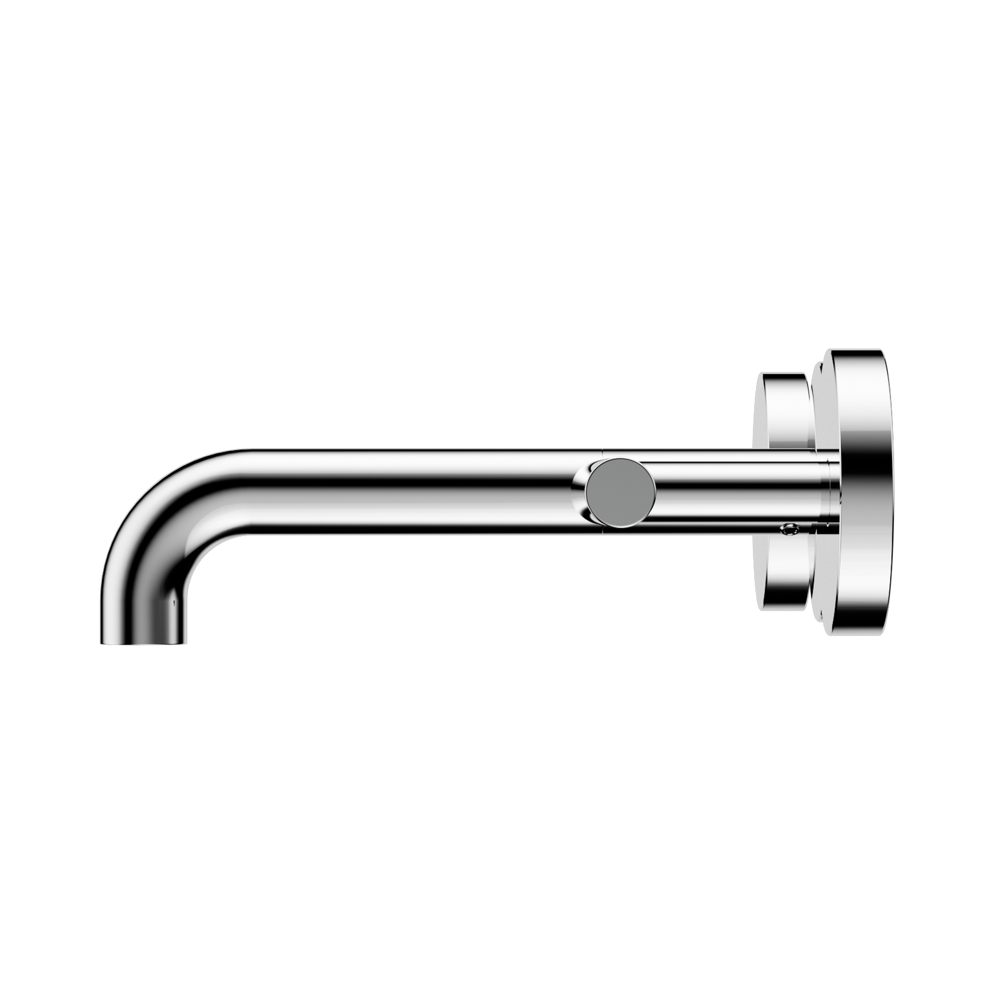 Nero Mecca Lever Wall Basin/Bath Set 160mm Spout, Chrome