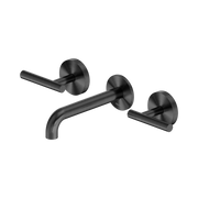 Nero Mecca Lever Wall Basin/Bath Set 160mm Spout, Gun Metal