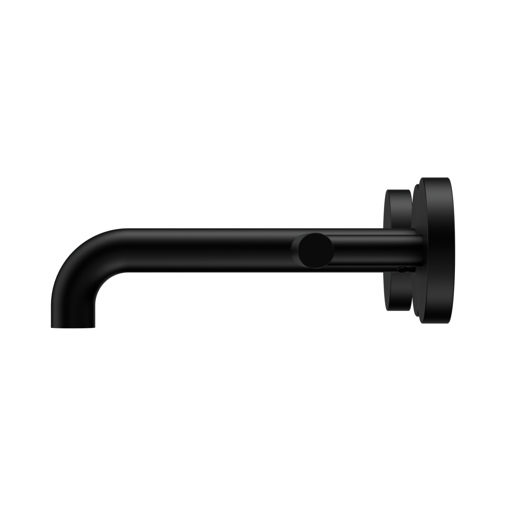 Nero Mecca Lever Wall Basin/Bath Set 160mm Spout, Matte Black