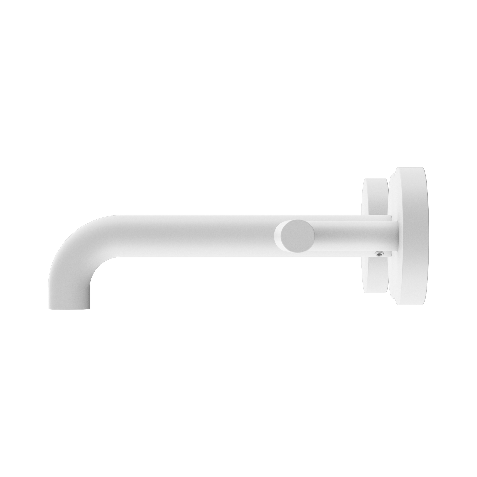 Nero Mecca Lever Wall Basin/Bath Set 160mm Spout, Matte White