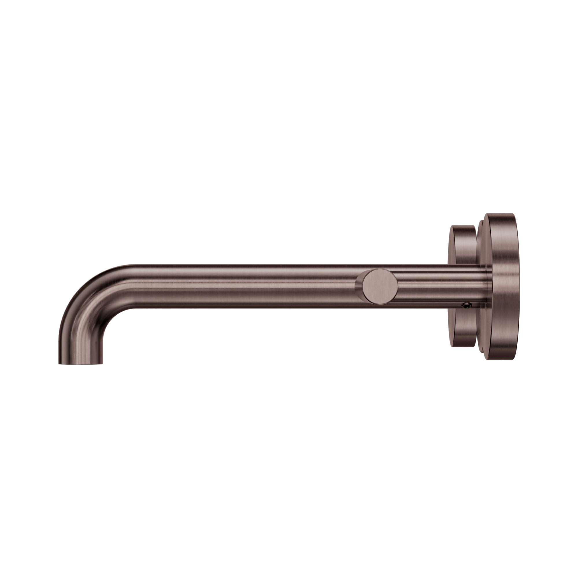 Nero Mecca Lever Wall Basin/Bath Set 185mm Spout, Brushed Bronze