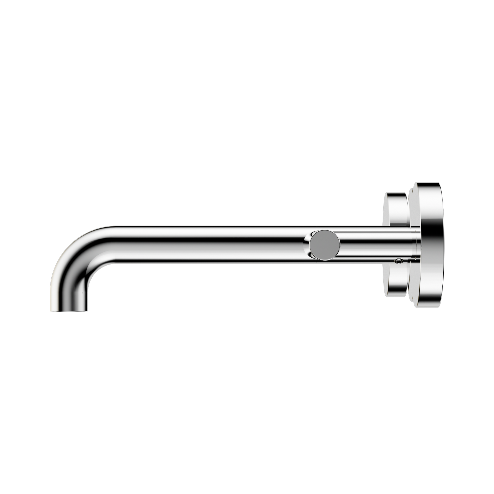 Nero Mecca Lever Wall Basin/Bath Set 185mm Spout, Chrome