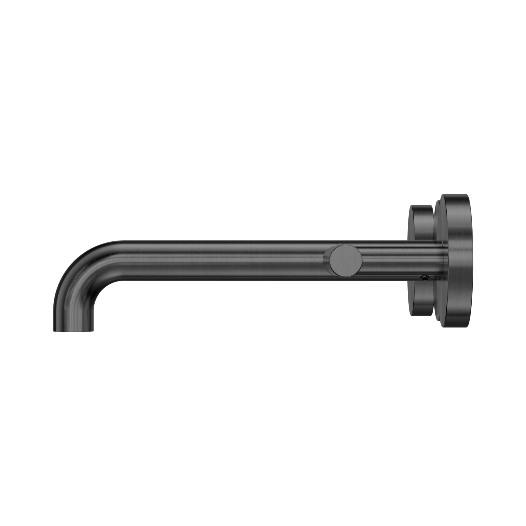 Nero Mecca Lever Wall Basin/Bath Set 185mm Spout, Gun Metal