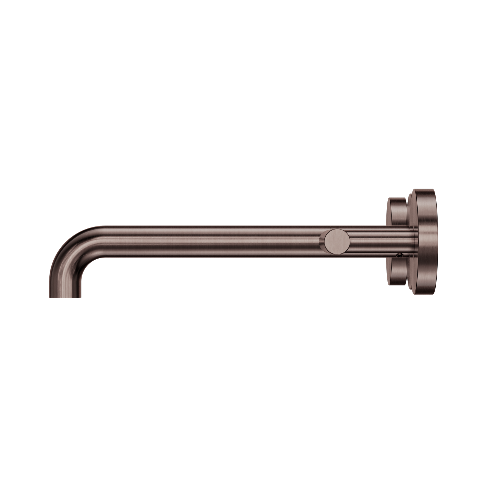 Nero Mecca Lever Wall Basin/Bath Set 220mm Spout, Brushed Bronze