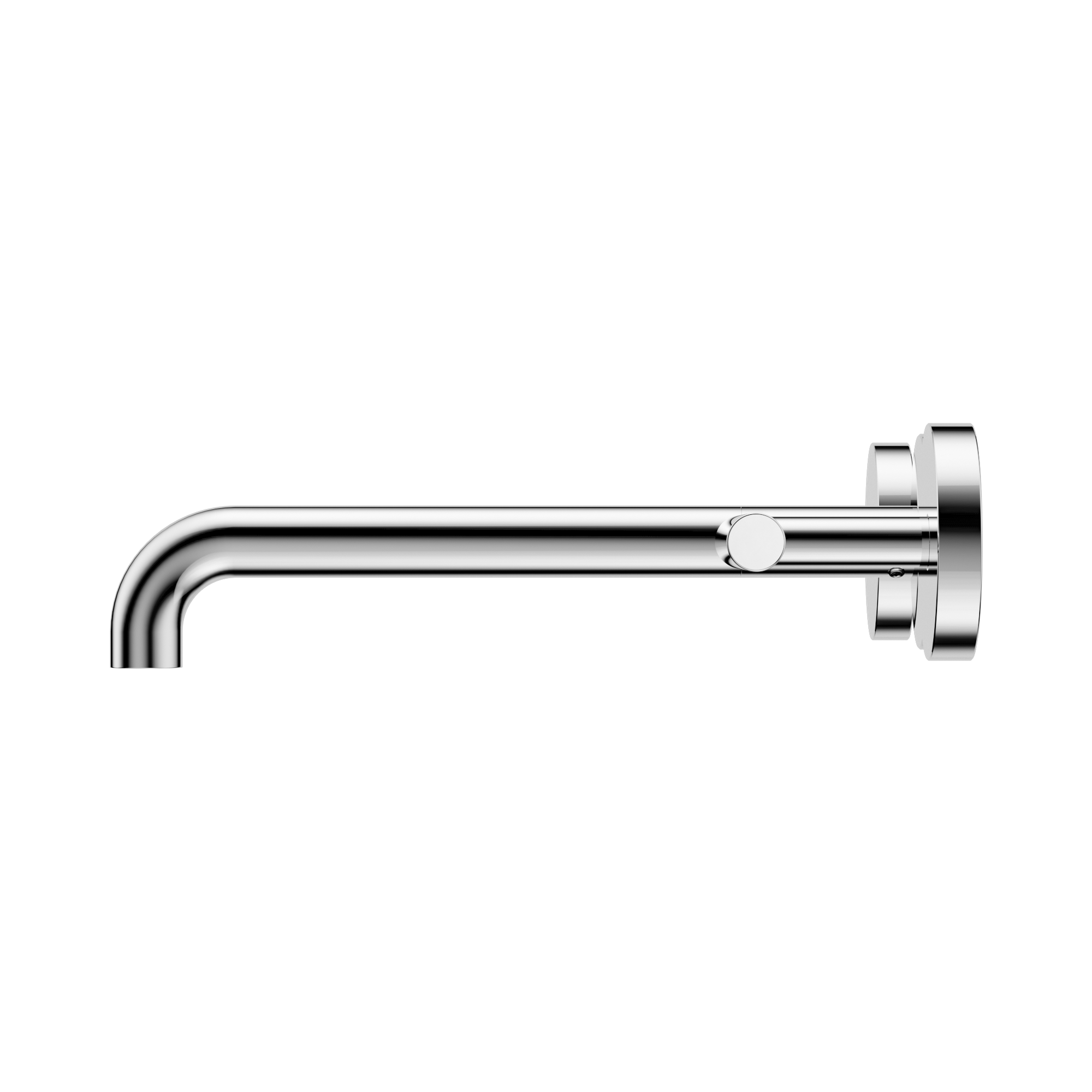 Nero Mecca Lever Wall Basin/Bath Set 220mm Spout, Chrome