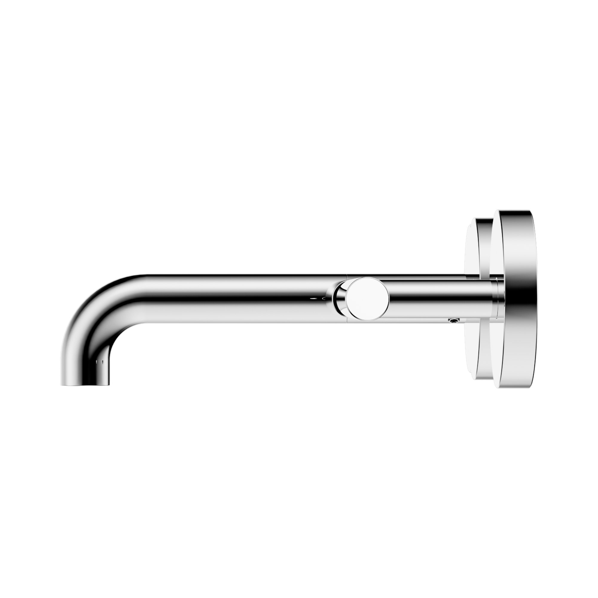 Nero Mecca Lever Wall Basin/Bath Set 160mm Offset Spout, Chrome