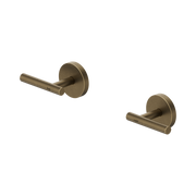 Nero Mecca Lever Wall Top Assemblies, Tumbled Antique Brass