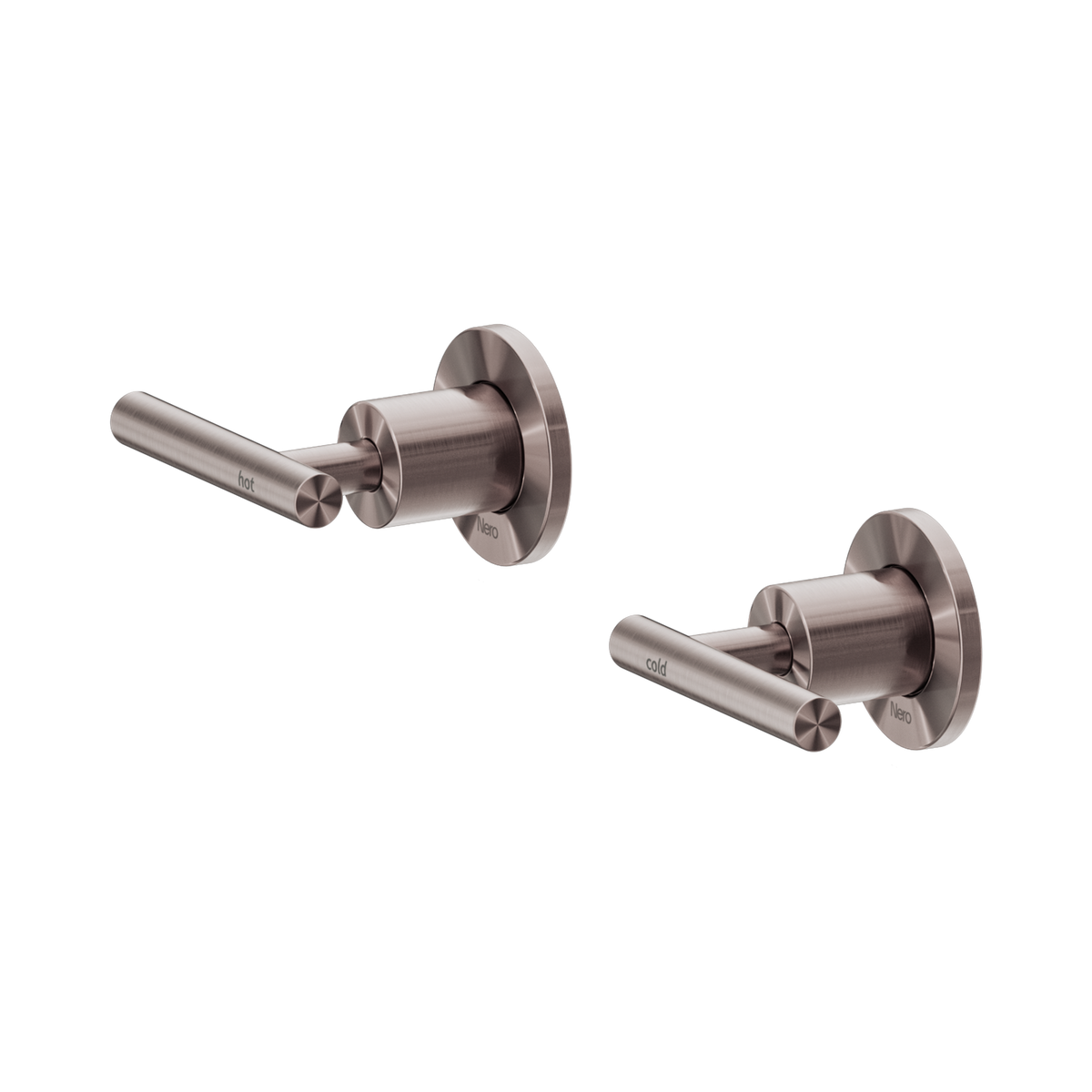 Nero Mecca Lever Wall Top Assemblies - Shallow Fit, Brushed Bronze
